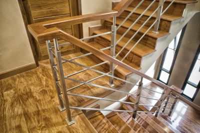 Wood Stair Railing Repair in Olathe, KS